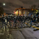 Police and Washington State Troopers block protesters from passing during an anti-police protest on January 24, 2021 in Tacoma, Washington. The previous day, a Tacoma police officer drove their vehicle through a crowd, spurring outrage and triggering an investigation.